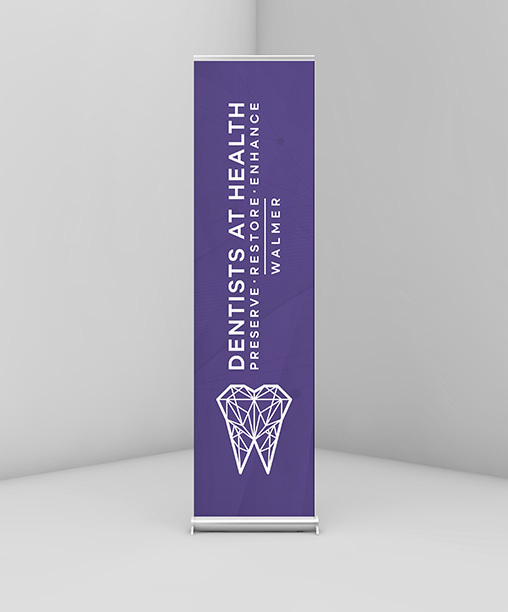 Dentists at Health Walmer Executive Pull Up Banner Design