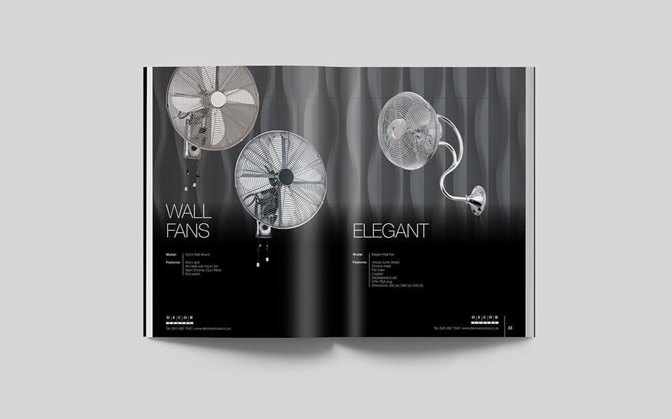 Product Catalog Double Page Spread (DPS) Design and Layout